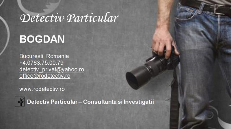 Detectiv Particular - Consultanta si Investigatii